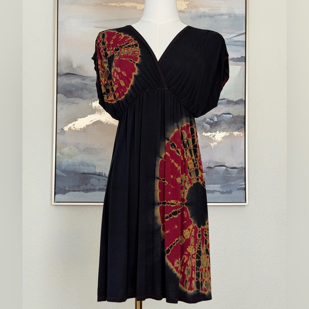 Vintage Twenty One Forever 21 Tie Dye Tunic/Dress Soft Viscose Casual Boho Style